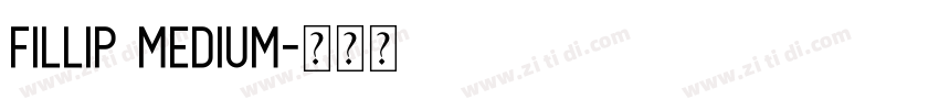 Fillip Medium字体转换 Fillip Medium字体转换